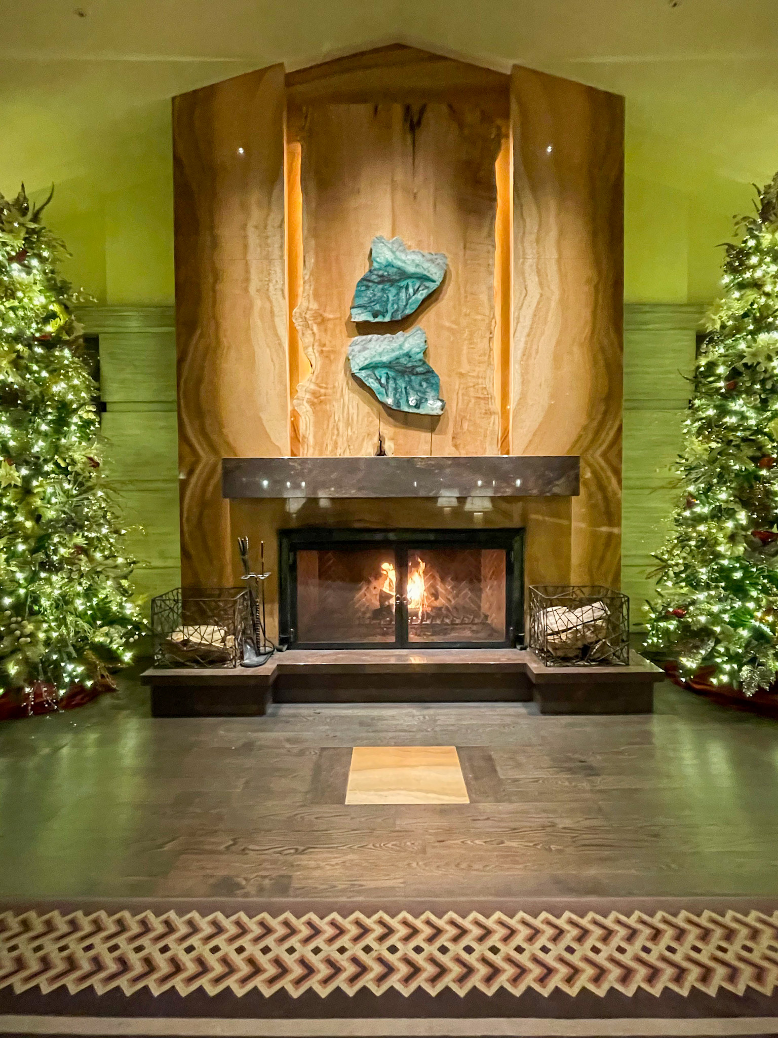 Fireplace at Little America