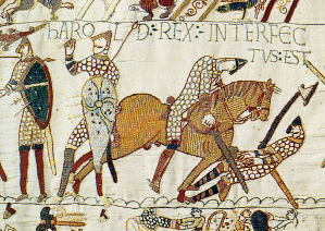 The death of King Harold from the Bayeux tapestry