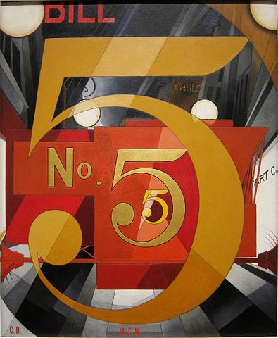 I Saw Fugure 5 in Gold by Charles Demuth